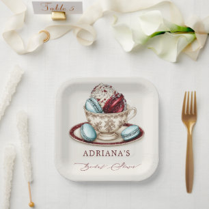 Plato De Papel Taza de té para despedida de soltera
