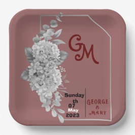 Plato De Papel tazas de papel boda