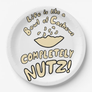 Plato De Papel Tazón de Cashews