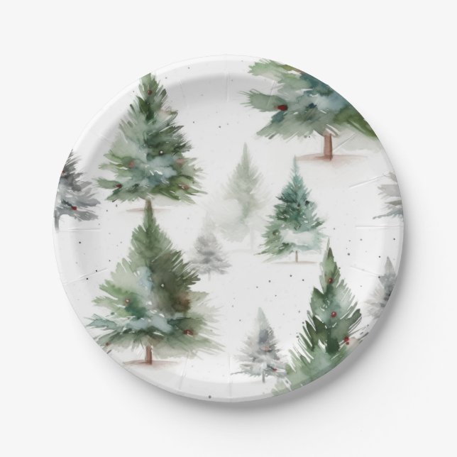 Plato De Papel Tazón de papel de loro tropical (Anverso)