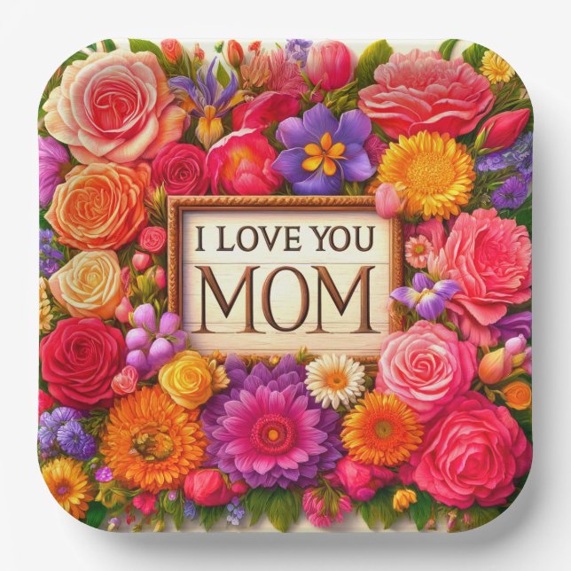 Plato De Papel Te Amo (Anverso)