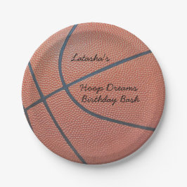 Plato De Papel Team Spirit_Basketball textura look_Hoops Dreams