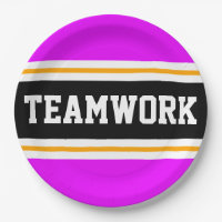 TEAMWORK Sporty Brillante Rosa Black Carreras Stri
