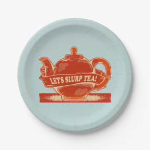Plato De Papel Teapot Funny Bebe Tea