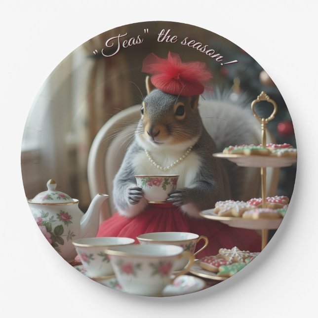 Plato De Papel "Teas" la temporada (Anverso)