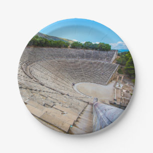 Plato De Papel Teatro Epidaurus Grecia Placas de papel