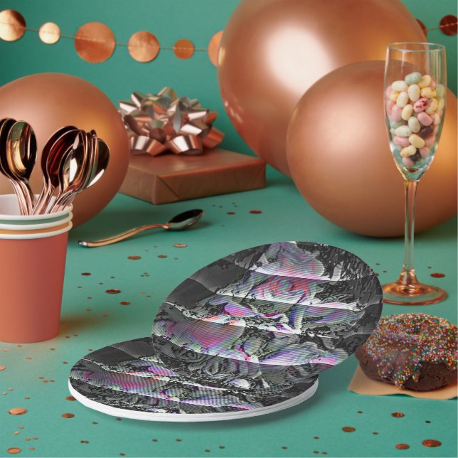 Plato De Papel Techno Bouquet (Multi)