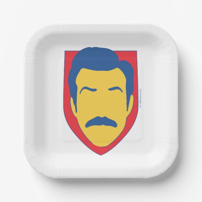 Plato De Papel Ted Lasso Badge (Anverso)
