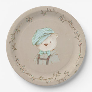 Plato De Papel Teddy Bear Cute Adorable