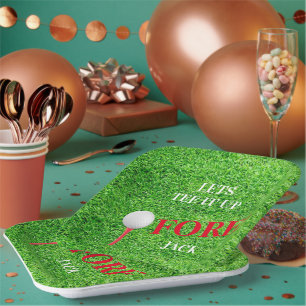 Plato De Papel Tee It Up Para Su Fiesta De Celebración Del Tema D