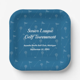 Plato De Papel Tee Off in Style - Golf Party Tableware