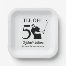 Plato De Papel Tee Off Start of A New Era Men's 50th Birthday 