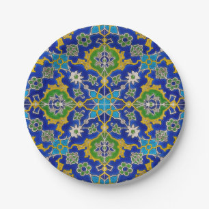 Plato De Papel teja del iznik