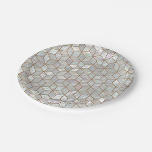 Plato De Papel Tejas nacaradas