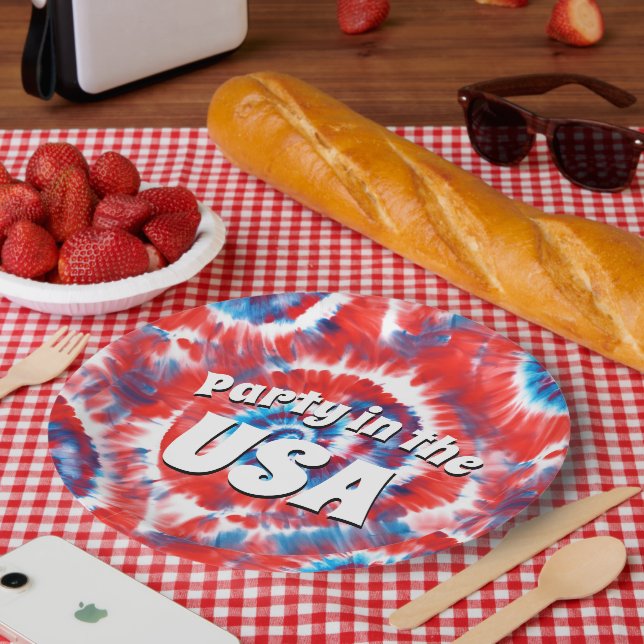 Plato De Papel Tejido (Picnic)