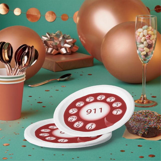 Plato De Papel Teléfono de emergencia (Subido por el creador)