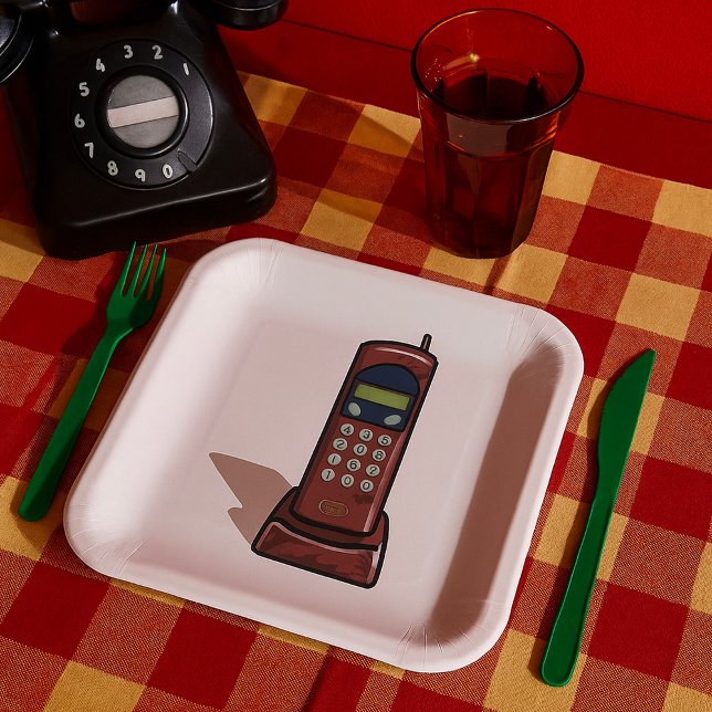 Plato De Papel Teléfono sin cables (Subido por el creador)