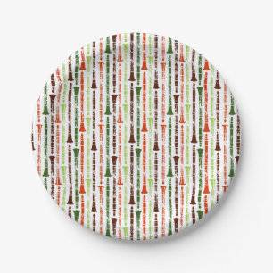 Plato De Papel Tema Clarinet
