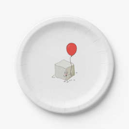 Plato De Papel Tema de azúcar, cubo de azúcar