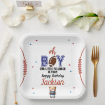 Tema de Cumpleaños de Fútbol Oh Boy