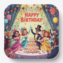 Tema de cumpleaños feliz disfrazado lindo