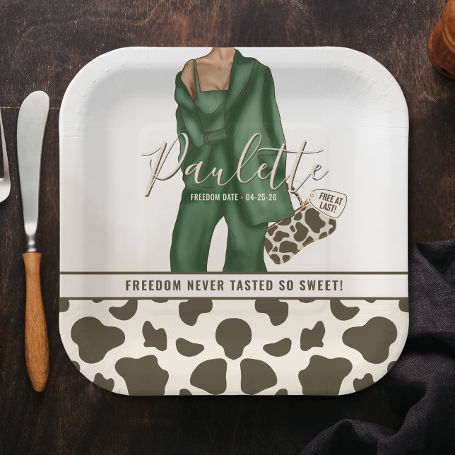 Plato De Papel Tema de divorcio Piel de animal  (Divorce Theme Paper Plates)