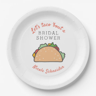 Plato De Papel Tema de Fiesta Vamos a Taco Sobre una Despedida de