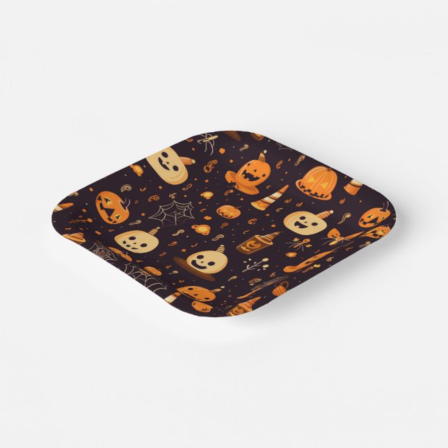 Plato De Papel Tema de Halloween (Angular)