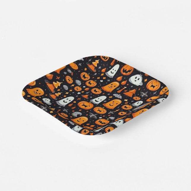 Plato De Papel Tema de Halloween (Angular)