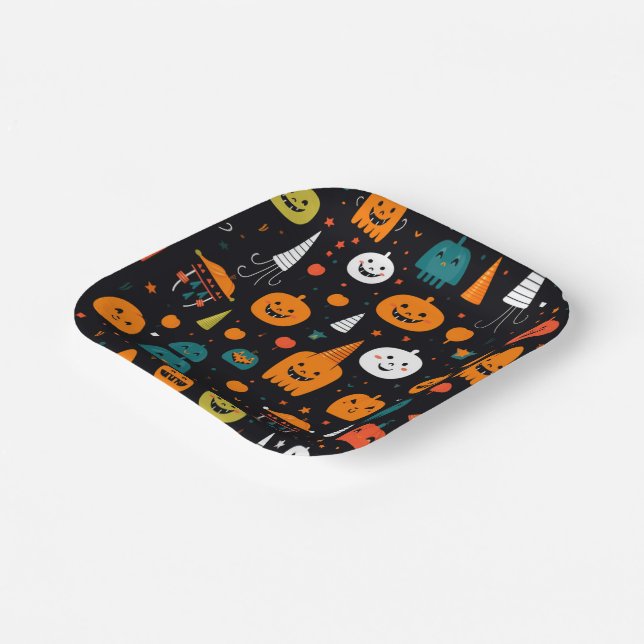 Plato De Papel Tema de Halloween (Angular)