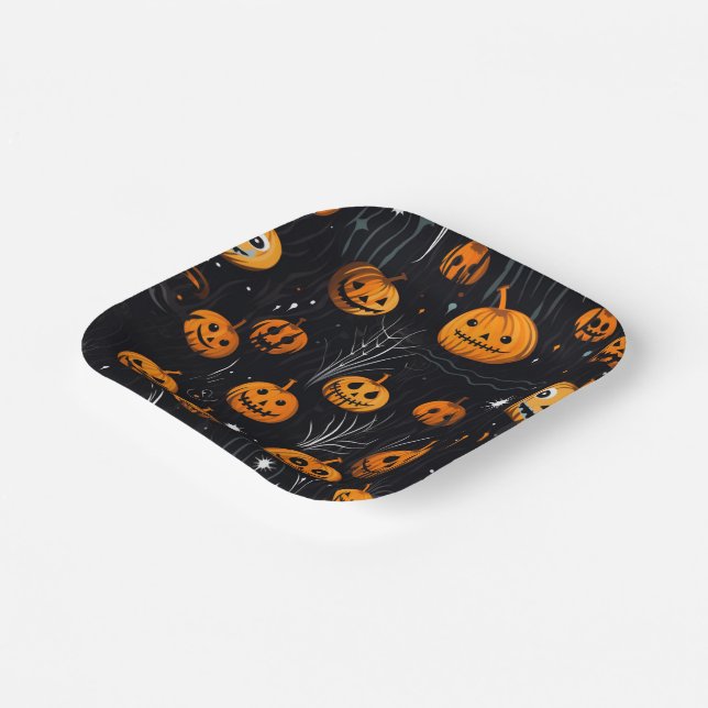 Plato De Papel Tema de Halloween (Angular)