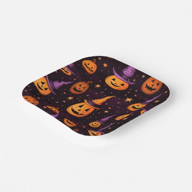 Plato De Papel Tema de Halloween (Angular)