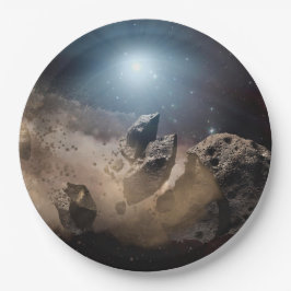 Plato De Papel Tema de la astronomía