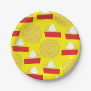 Plato De Papel Tema de la fiesta de cumpleaños de la cereza de l