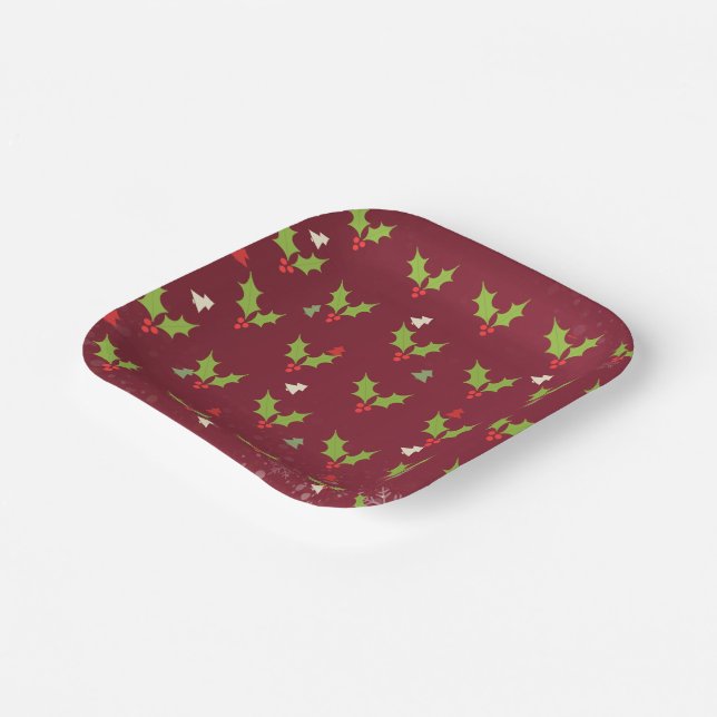 Plato De Papel Tema de navidades (Angular)