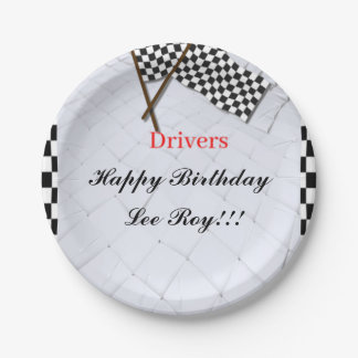 Plato De Papel Tema de raza a victoria