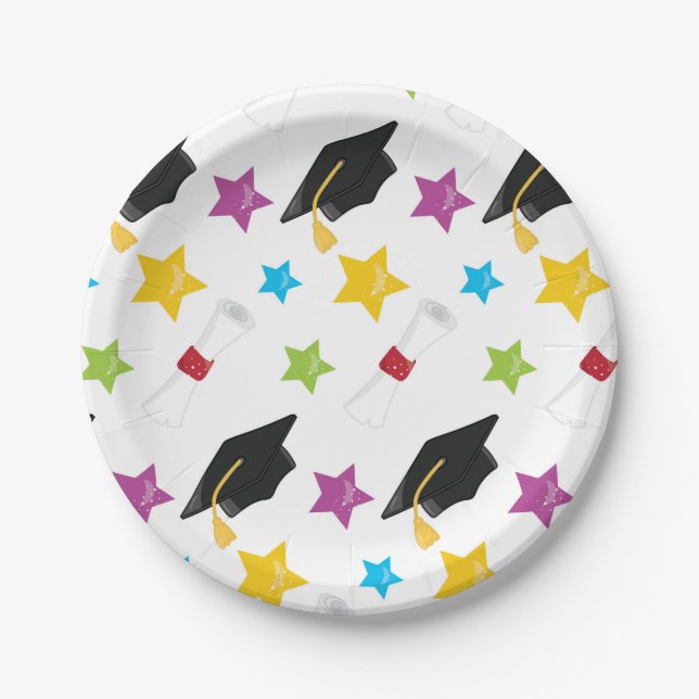 Plato De Papel Tema del título de graduación (Anverso)