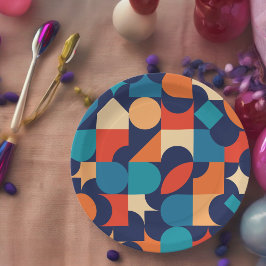 Plato De Papel Tema retro