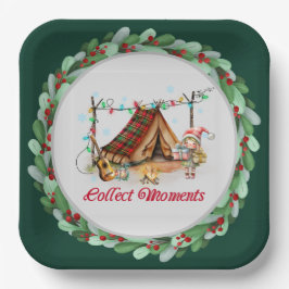 Plato De Papel Temas de Navidades de campamento