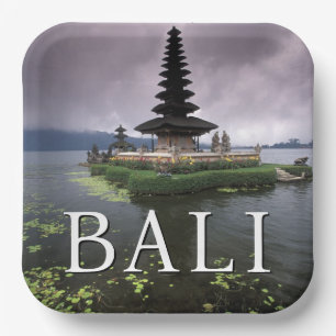 Plato De Papel Templo Ulun Danu   Bali, Indonesia