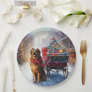 Plato De Papel Temporada festiva de Navidades irlandeses