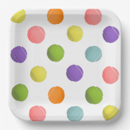 Plato De Papel Tenis