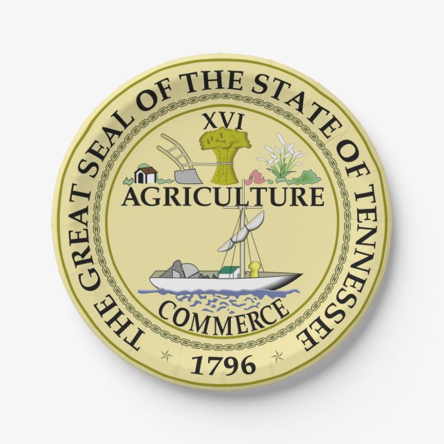 Plato De Papel Tennessee (Anverso)