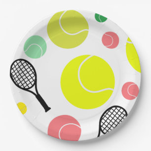 Plato De Papel Tennis Lover