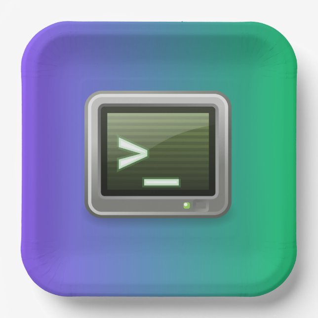 Plato De Papel Terminal de placas de papel (Anverso)