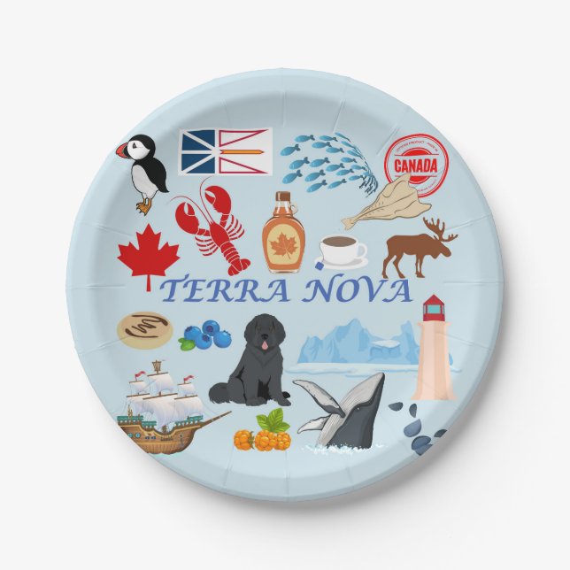 Plato De Papel Terra Nova Terranova (Anverso)