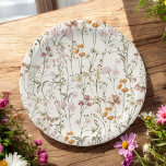 Plato De Papel Terracotta Boda De Flor Silvestre En Bloom Garden<br><div class="desc">Celebra tu boda de boho con nuestro Boda de Flor Silvestre en las placas de papel de los jardines de Bloom. Estos platos, adornados con un bonito diseño de flores silvestres, aportan un toque de belleza natural a la recepción. La temática "In Bloom" infunde una sensación de romance y de...</div>