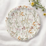 Plato De Papel Terracotta Boda De Flor Silvestre En Bloom Garden<br><div class="desc">Celebra tu boda de boho con nuestro Boda de Flor Silvestre en las placas de papel de los jardines de Bloom. Estos platos, adornados con un bonito diseño de flores silvestres, aportan un toque de belleza natural a la recepción. La temática "In Bloom" infunde una sensación de romance y de...</div>