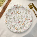 Plato De Papel Terracotta Boda De Flor Silvestre En Bloom Garden<br><div class="desc">Celebra tu boda de boho con nuestro Boda de Flor Silvestre en las placas de papel de los jardines de Bloom. Estos platos, adornados con un bonito diseño de flores silvestres, aportan un toque de belleza natural a la recepción. La temática "In Bloom" infunde una sensación de romance y de...</div>