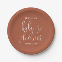 Terracotta Boho Género Neutral Baby Shower